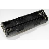 Eagle Plastic Devices 12BH344B-GR ຖານຖືຖີ່ມໄຟຟ້າ 4 "AA" ມີປຸ່ມກົດ ສີດຳ