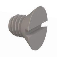 Essentra Components 021032A025 ສະກຣູຫຼັກຊອງມີລູກສອງ 82 Slotted CSK Screw, #10-32 Thread, 1/4 Lg