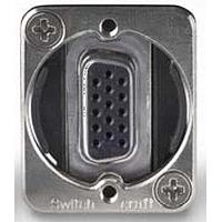 Switchcraft EHHD15FF ຕູ່ມືສອງພອດ D-Sub 15 ພິນ D SUB F-F NIC