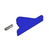 BIVAR CP-36 BE ກາດອອກບັດ Card Ejectors PCB Card Ejector, 0.062 in. PCB Width, 1.1 in. Straight Lever, Nylon, Blue