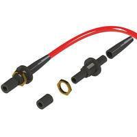 Essentra Components EFA52-02-ASS ປົກກັນການຕົກລົງ Strain Relief Boot, ສີດຳ, Simplex