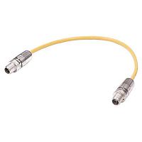 HARTING 21330505855400 ກາບສາຍ Cat 6a M12 X-code Press&Go Double Ended Cable Assembly, 8pin, ຜູ້ຊາຍຕົວຕົວເຊື່ອມຕໍ່ຕົວຊາຍຕົວເຊື່ອມຕໍ່, 4x2xAWG26/7 Cat6a, PVC ເຫຼືອງ, 40m