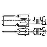 AMP Connectors - TE Connectivity 964306-1 (Cut Strip) ຂໍ້ຕໍ່ TAB 2.8 X 0.8 "ຕັດແຖວ 100