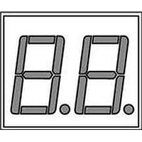 Kingbright DA04-11PBWA/A ຈຸດສະແດງຕົວເລກສີຟ້າກະຈາຍແບ່ງ 2 ຕົວເລກ