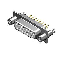 Molex / FCT 173109-0371 ຕົວເຊື່ອມ D-Sub - ຄວາມໜາແຮງມາດຕະຖານ FCT DSUB STR PC RCPT 25 PN W/SNAPIN