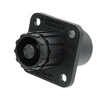 Amphenol Industrial SLPRIRATPSR2 ຕົວເຊື່ອມພະລັງງານ 1000V DC, Gen 2.5, 5.7mm, Surlok Plus, Receptacle, Panel Mount, ແດງ, ນັກສອດ, IP67(MATED), Keyway 30