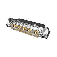 Amphenol Commercial Products D3W3P36A6GV08LF ຕົວເຊື່ອມຕໍ່ Mixed Contact D-Sub Connectors 3W3 PIN RA SOLDER