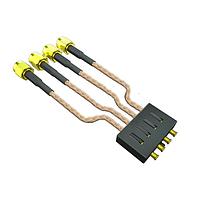 Samtec GRF1H-8-0610-1-CA1-S-04BJ2 ການປະກອບສາຍ RF 5.00 mm 50 Ohm Ganged Hybrid Micro-Miniature RF Plug
