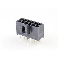 Molex 105310-3712 ຮອດເດີແລະຮາກສາຍ NANOFIT HDR VT DLR KNK 12CKT 15AU BLK