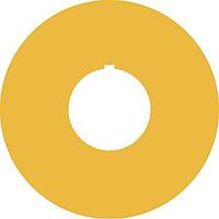 RAFI 5.76.204.114/0400 ແບບປ້າຍ LABEL ເຫຼືອງທີ່ບໍ່ແຈ້ງແຈງ