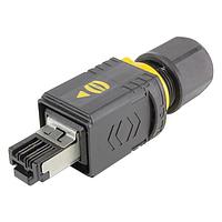HARTING 09451451106 Industrial PP V4 2.0 RJ45 Cat6 Hood, ພລາສຕິກ, IDC