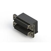 EDAC 662-025-264-001 ຕູ້ສະຫນອງ Dual Port D-Sub ມຸມຂວາ ຕູ້ສະຫນອງ Dual Port D-Sub