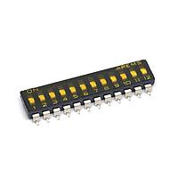 APEM DMR12T ສະຫນັບ DIP 12POS SPST 0.025A 24VDC