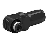 Amphenol Industrial SLPPB35BSB0 ປລັກ DC 8mm SL+ R/A PLUG 35MM2, ສີດຳ, 90 KEYWAY