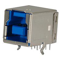 Kycon KUSBX-BS1N9-1-BL30 ຕູກເຊື່ອມ USB Type B 9P USB 3.0 TYPE B SOCKET TH 30u" ທາງທອງ