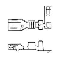Yazaki 7116412102 ຂໍ້ຕໍ່ TERM YESC FEM 6.3MM UNSLD