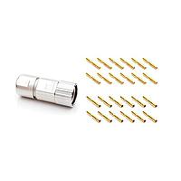 Amphenol SINE Systems MA7CAP1200S-S3-KIT Straight ST 12P TH 11-15mm grip w/ F sockets