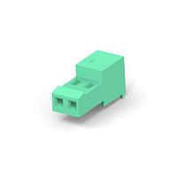 AMP Connectors - TE Connectivity 3-641193-2 ການປະກອບ Receptacle 02P MTA100 CONN ASSY GRN LF