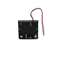 Bud Industries HH-3633 ຖານຖ້ວມແບດເຕີຣີ Battery Holder - 4 AA ສໍາລັບຊຸດ Grabber