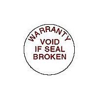 Q-Cee's - TE Connectivity M5031C ປ້າຍແລະສັນຍານ VOID IF SEAL DAMAGED