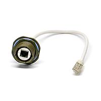 Amphenol Socapex RJFTV7SB2G03100BTX ເຄວັບ Ethernet / ເຄວັບເຄືອກຂ່າຍ RJFTVJamNutRcptTrnsv SealCodeB CS 3mGrCad