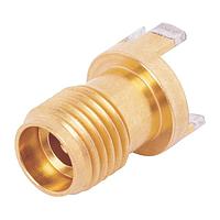 Amphenol SV Microwave 1521-60051-TD ຕູ້ຕໍ່ PCB 2.4mm ຜູ້ຍິງ Conn .062" ຄວາມຫນາ PCB, ກະທົບດິນ
