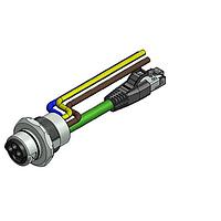 Amphenol CONEC 57-02803 ເຄື່ອງສາຍເອເທີເນັດ / ເຄື່ອງສາຍເຄືອຂ່າຍ ENP-17-1-FSPST2PEDBU4-V4-45S-RS8.33-2/2/G6/250/034