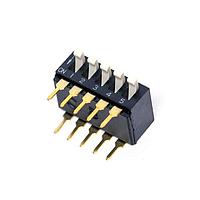 AMP Connectors - TE Connectivity ADP0504 ສະຫນັບ DIP SWITCH DIP SPST PIANO 5POS