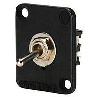 Switchcraft EHTSLB ສະຫນັບສະຫນູນ Toggle Switches EH TOGG SWTCH,LOCK,D BLACK FLANGE