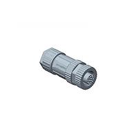 Amphenol LTW MSBS-05BFFA-SL7001 Circular Metric Connectors M12 Circular Metric Connector, B Code, Metal, 4A, 05 pins, Female Connector, Female Contact, Straight, Screw Thread, Solder, Field Installable, F4.5 - F6.5mm, IP67 Mated