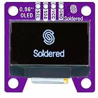 Soldered 333099 ບອດແບຣຄເອອດຈະສະແດງ OLED I2C ສີຂາວ 0.96" SSD1306