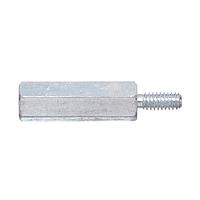RAF Electronic Hardware 4583-832-S-12 ເຮັກ 5/16 HEX M/F STDOFF 1" 8-32 CLZINC