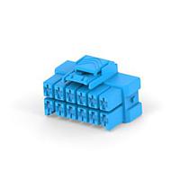 AMP Connectors - TE Connectivity 3-1971776-6 ຮອດເດີແລະຮ້ອງສາຍສະບັບ PTL 2X6 PLUG HSG STD TEMP KEY C BLU