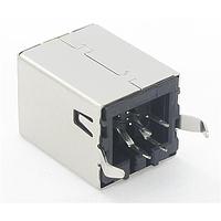 Kycon KUSBVX-BS1N-B ຕູ້ຕໍ່ USB Type B Connectors B TYPE VERT BLK SKT