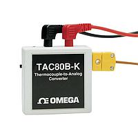 OMEGA TAC80B-T ຕົວແປ Thermocouple ເປັນ ອນາລອກ, ພາຍໃນແບດເຕີ ຫຼື ພະລັງງານ AC (Thermocouple Type T, 1 mV/°C)