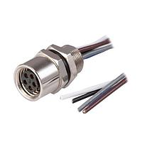 Same Sky (formerly CUI Devices) CDM807-06A-FW-R805-050-67 ສາຍສອງຫົວ 6 ຂາຍື່ນຕູ້ຕິດຕັ້ງຫຼັງ M8 x 0.5 ACoding ນຸ່ມສະຫຼອງທອງ IP67