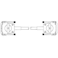 Molex / FCT SDB37P37S-060 ສາຍສະເພາະ Jumper 37P 60" MALE/FEMALE SHLD D-SUB ASSMBY
