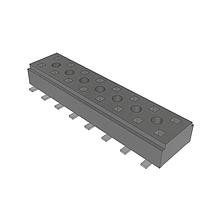 Samtec CLT-108-02-F-D ປຸ່ມຕິດຕັ້ງລະດັບຕ່ຳປຸ່ມສອງດ້ານ