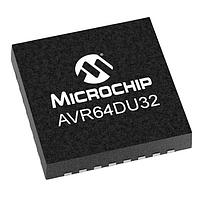 Microchip Technology AVR64DU32T-I/RXB MCU's 64KB, 8KB RAM, 32p, 24MHz, USB, 10b ADC, 2xUART, SPI, TWI