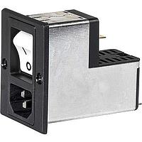 Schurter DG12-CBDXM150C0-000-C6135-870-1000-00 ມູນເຂົ້າພະລັງງານມີຕົວກອງກັບຕົວກັນເສັ້ນ, ປຸ່ມ Rocker ສີສຸດສົດ, 15A CBE/15A ຕົວກັນເສັ້ນທາງການແພດ