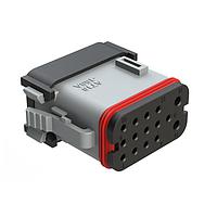 Amphenol SINE Systems AT16-15SA-EK02 ຕົວເຊື່ອມ 15 ຕຳແໜ່ງ ປລັກ, ປຸ່ມ, ກະແຈ A, ຝາສິ້ນ, ການປິດກັນຂະໜາດຫຼຸດ, ສີເຫຼືອງເຂັມ