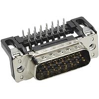 HARTING 09652226801 ປລັກ D-Sub 15ພິນ ຊາຍຊາຍມຸ່ງມອງ 2.54mm pitch, stamped, w/o board locks, M3, PL2