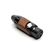 Amphenol Audio AX3FB1M ຕົວເຊື່ອມຕໍ່ 3P SOCKET F PLUG BLK W BRN MRK SLEEVE