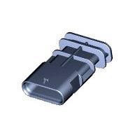 AMP Connectors - TE Connectivity 1-2141520-1 ທາບ ເຮາດງານ 5POS,MCON 1.2,TAB HSG ASSY,SLD,COD A