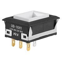 NKK Switches UB16NKG015F ປຸ່ມກົດສະແກນ LOW PROFILE PSHBTTN ILLMNTD/PC AND SLDR