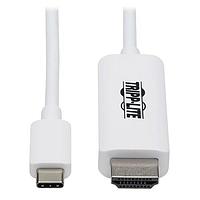 Tripp Lite U444-006-HWE ສາຍຕໍ່ອະເດັດເຕີ 6FT USB-C/HDMI 4K WHT ADT CBL