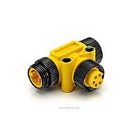 Amphenol SINE Systems P29311 ຕົວເຊື່ອມມິດຕຣິກຮູບວົງກົມ TEE, 5 PIN MINI