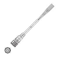 Omron Automation and Safety XS5F-D421-G80-F ເສັ້ນສາຍອາເຊນເຊີ / ເສັ້ນສາຍອັກຊູເຕວເຣີ NoVibe Cable 5M Straight Socket 1End