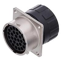 Amphenol SINE Systems RT002028SNHEC03R ຕົວເຊື່ອມຕໍ່ຮັບ, ຂອງກະຕ່າງສີ່ແຂນ, 28 ຕຳແໜ່ງ, ຜູ້ຍິງ, ຂະໜາດເປົ້າ 20, ຢາງຊິໂລຄອນ, ແລະຝາປິດທ້າຍມີການປິດສາຍແບບລະດັບລະອຽດທີ່ລົດຂະໜາດ, ຂະໜາດ 14-24 AWG