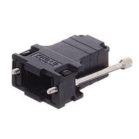 Molex / FCT 173111-0122 ຝາຫົວ D-Sub Backshells FCT HOOD S1 0 DEG PLSTC ມີກຸບສະກູຣ
